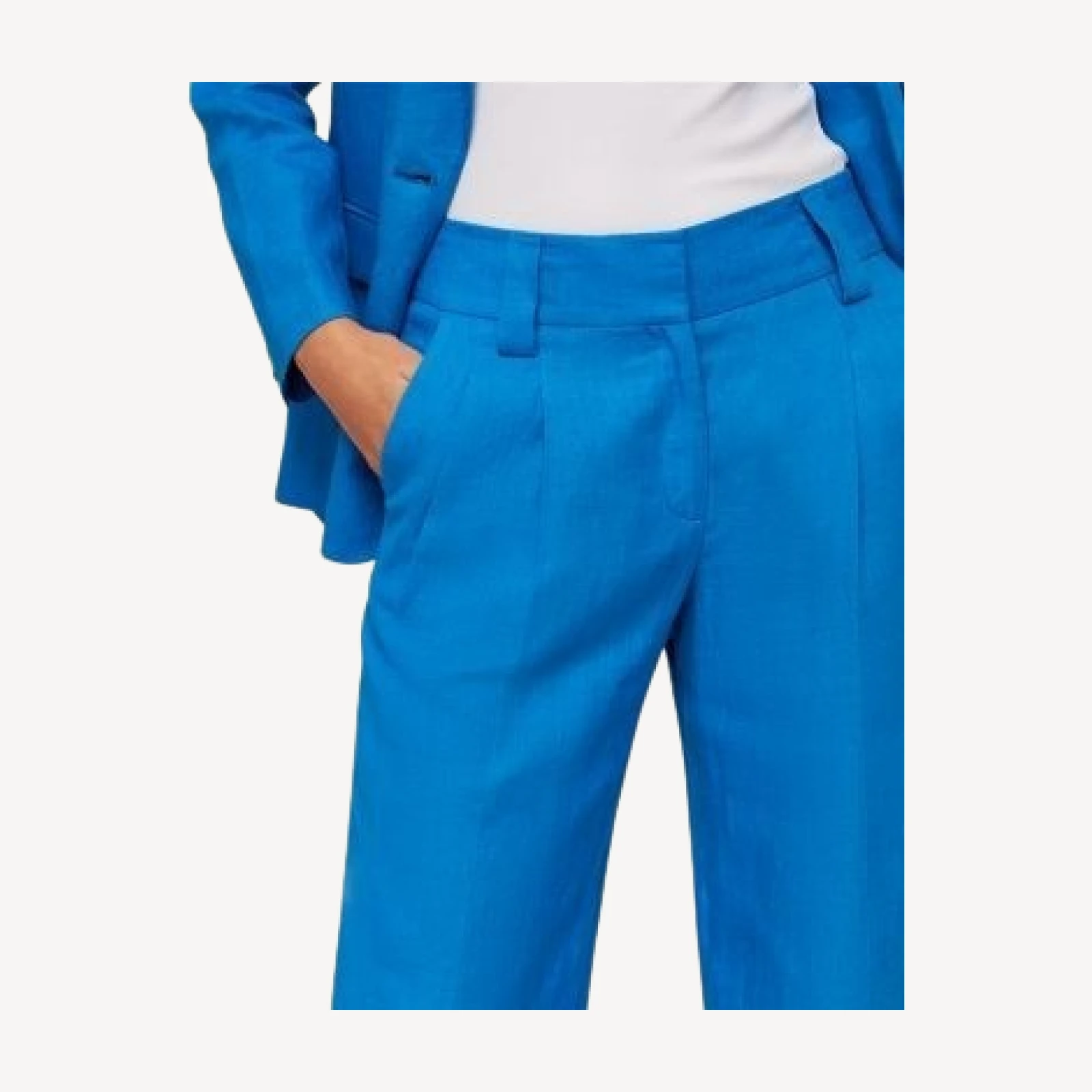 Whistles Leonie Straight Leg Linen Pants