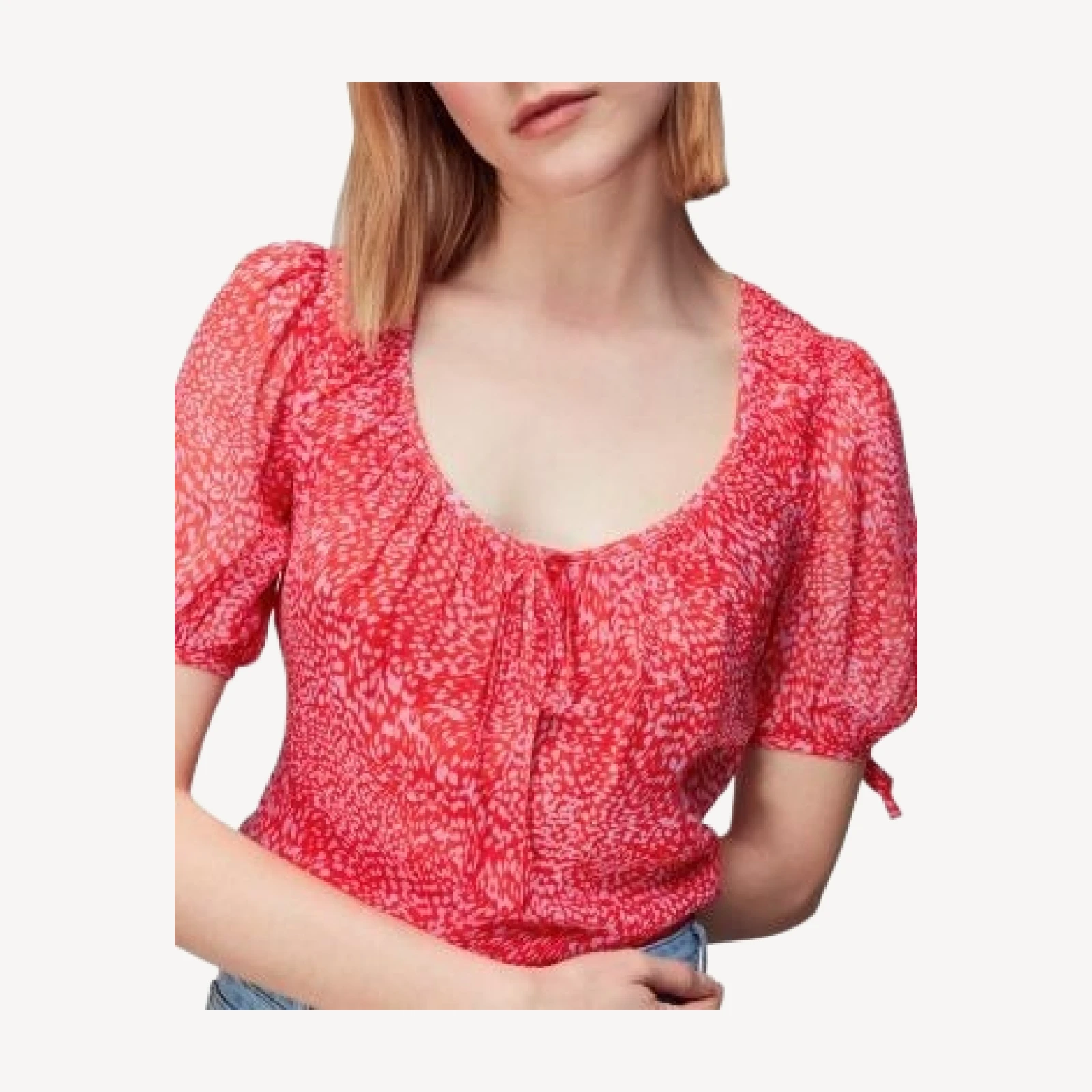 Whistles Diagonal Leopard Top