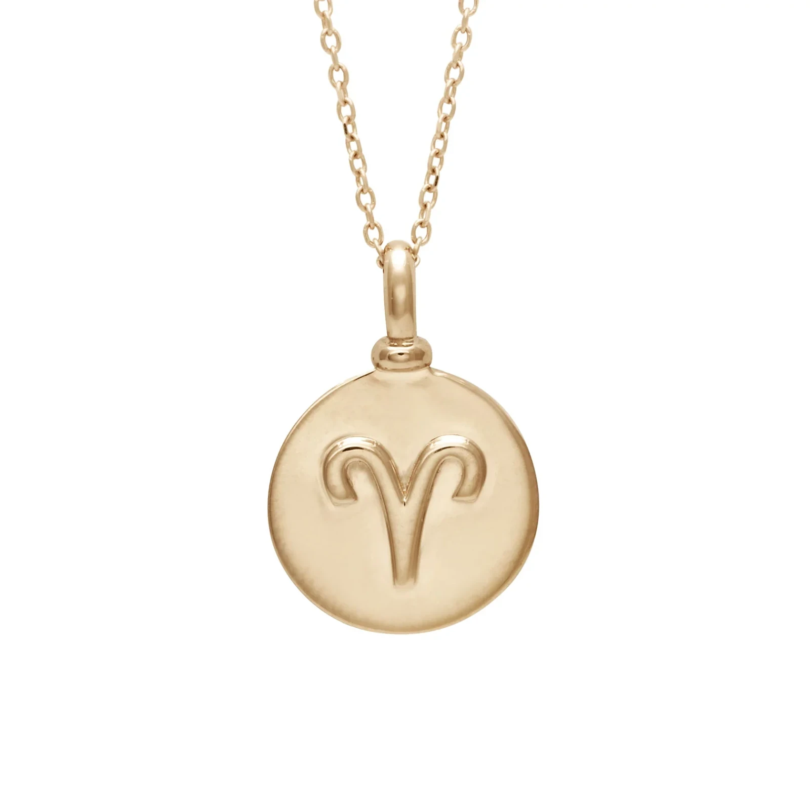 Zodiac Charm Pendant - 14k Yellow Gold
