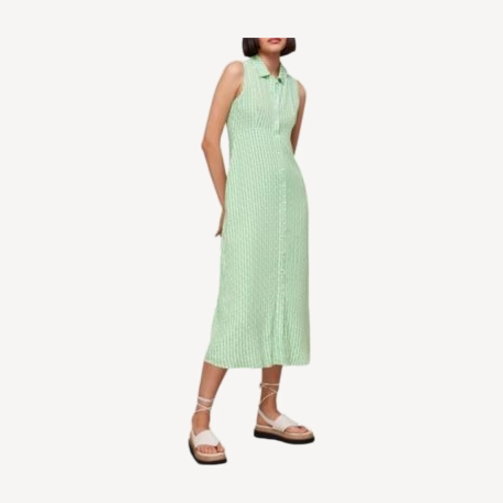 Whistles Vertical Stack Shirt Dress