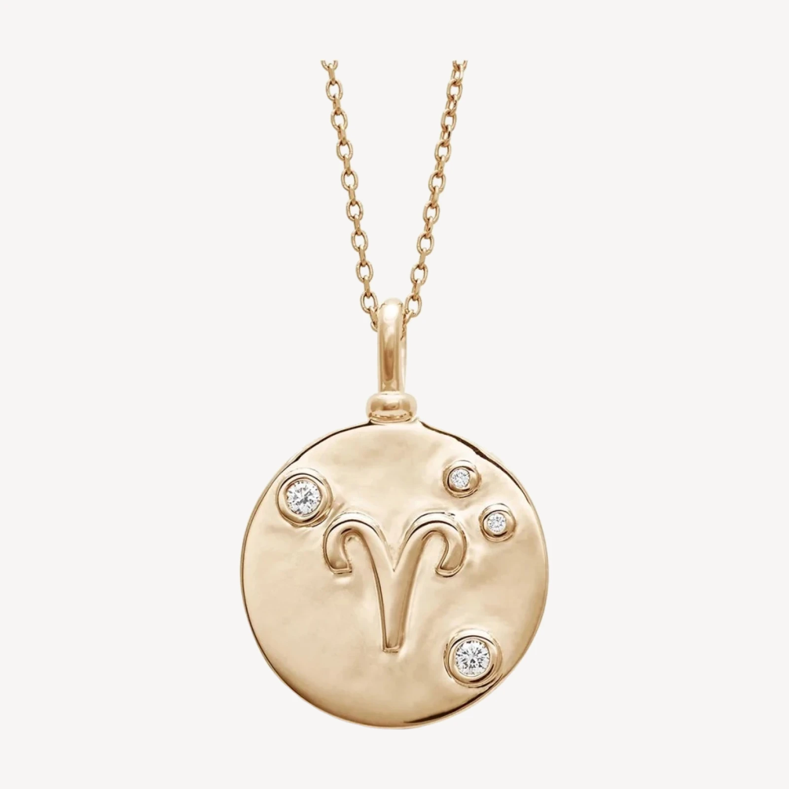 Constellation Charm Pendant - 14k Yellow Gold & White Diamond