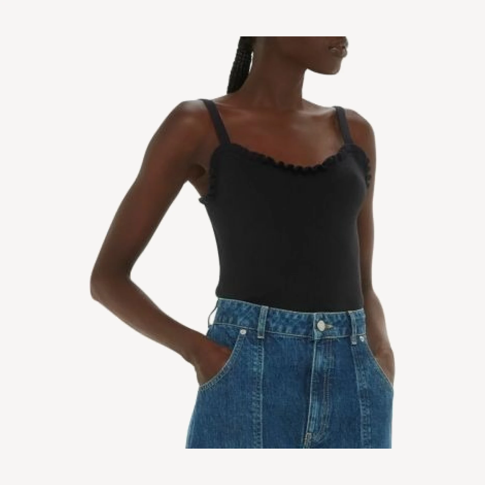Whistles Ruffled Trim Camisole