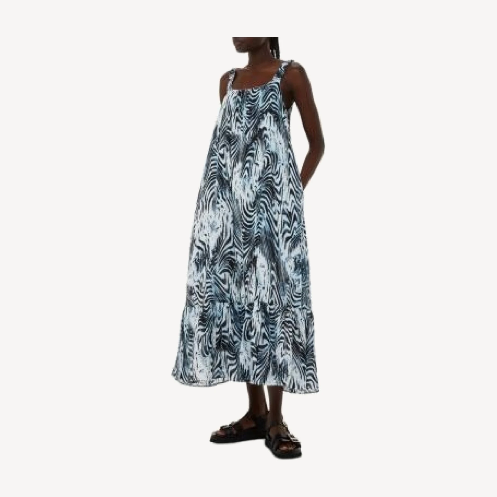 Whistles Rhea Cotton Trapeze Dress