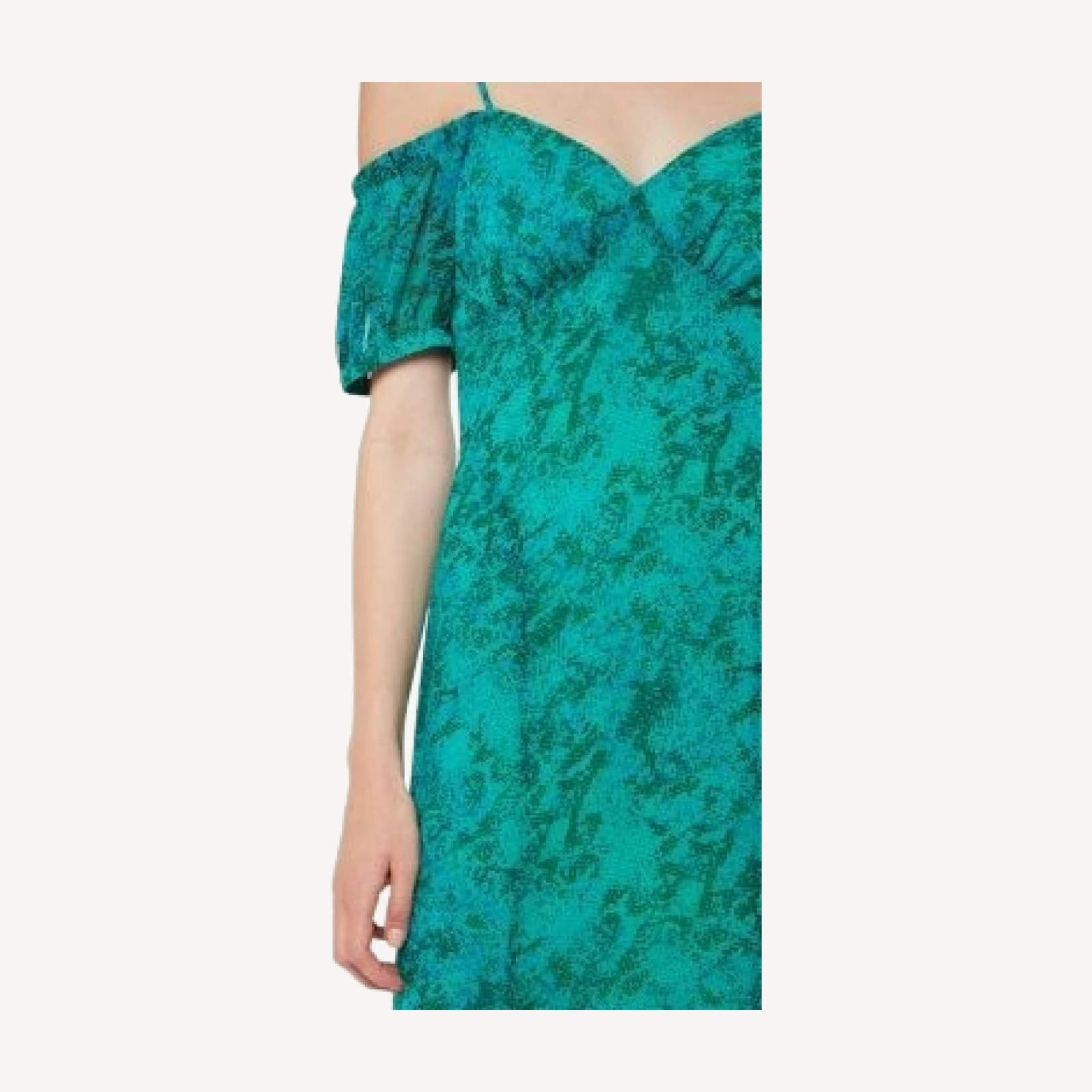Whistles Diagonal Snake Bardot Dress