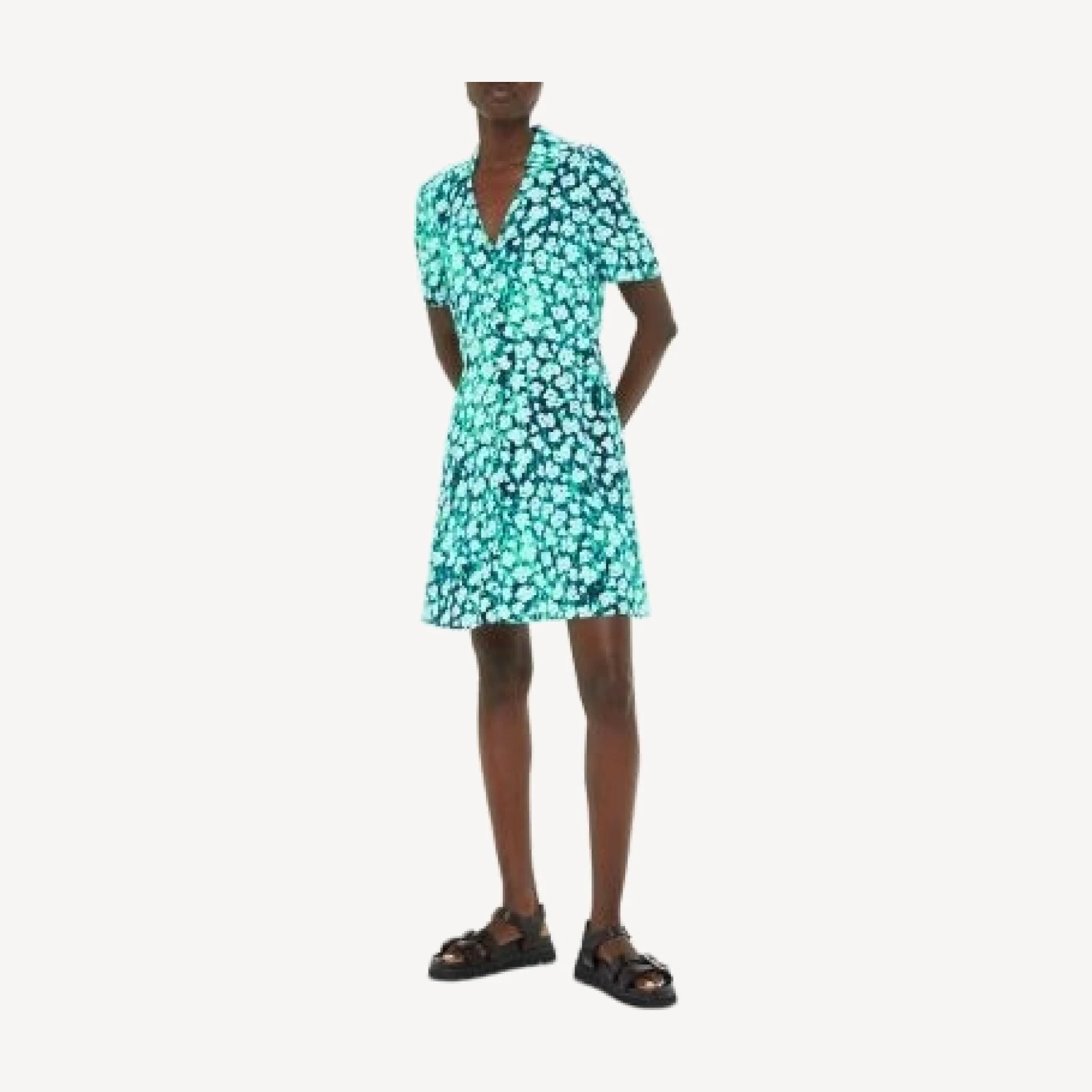 Whistles Rowan Floral Petal Mini Dress