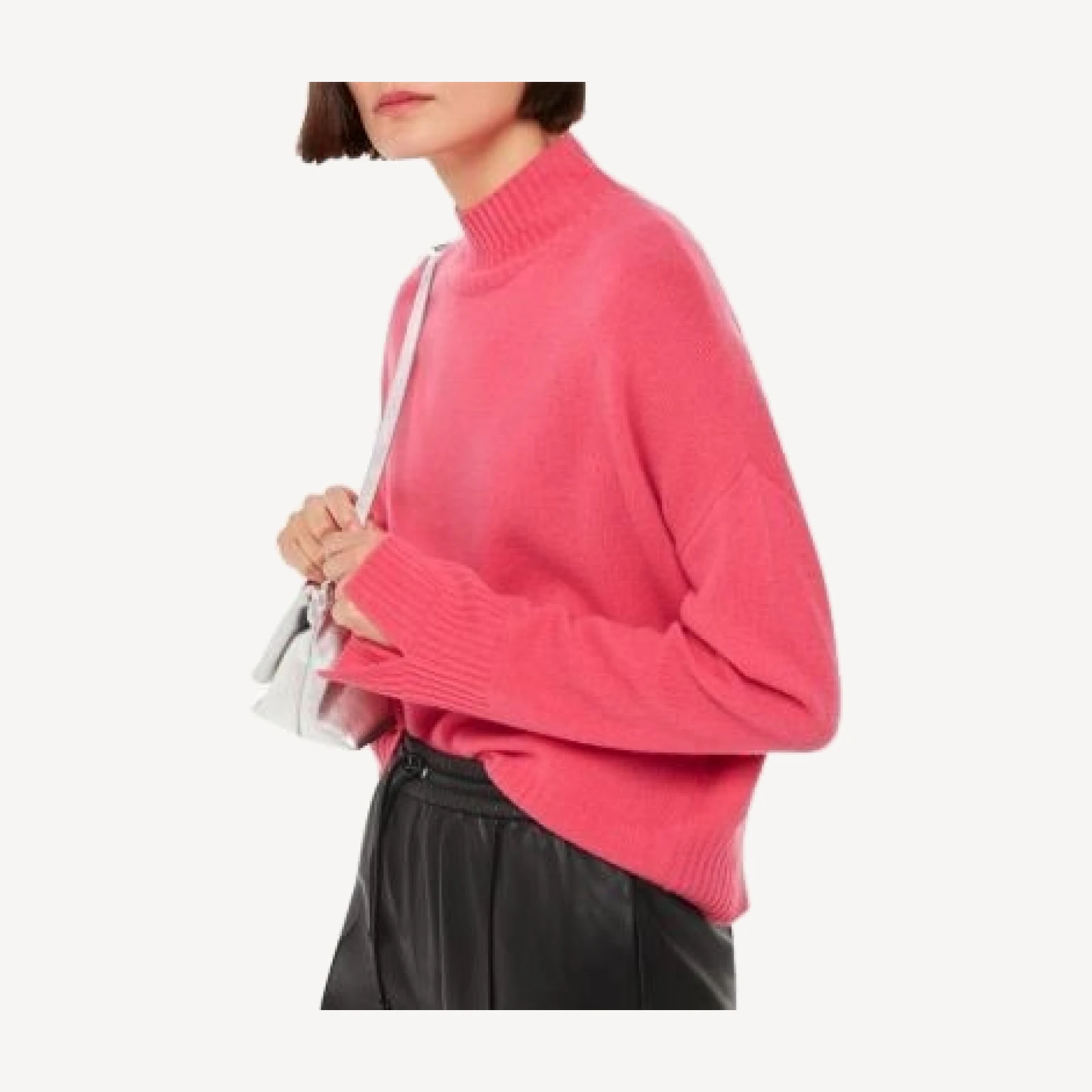Whistles Wool Double Trim Turtleneck Sweater