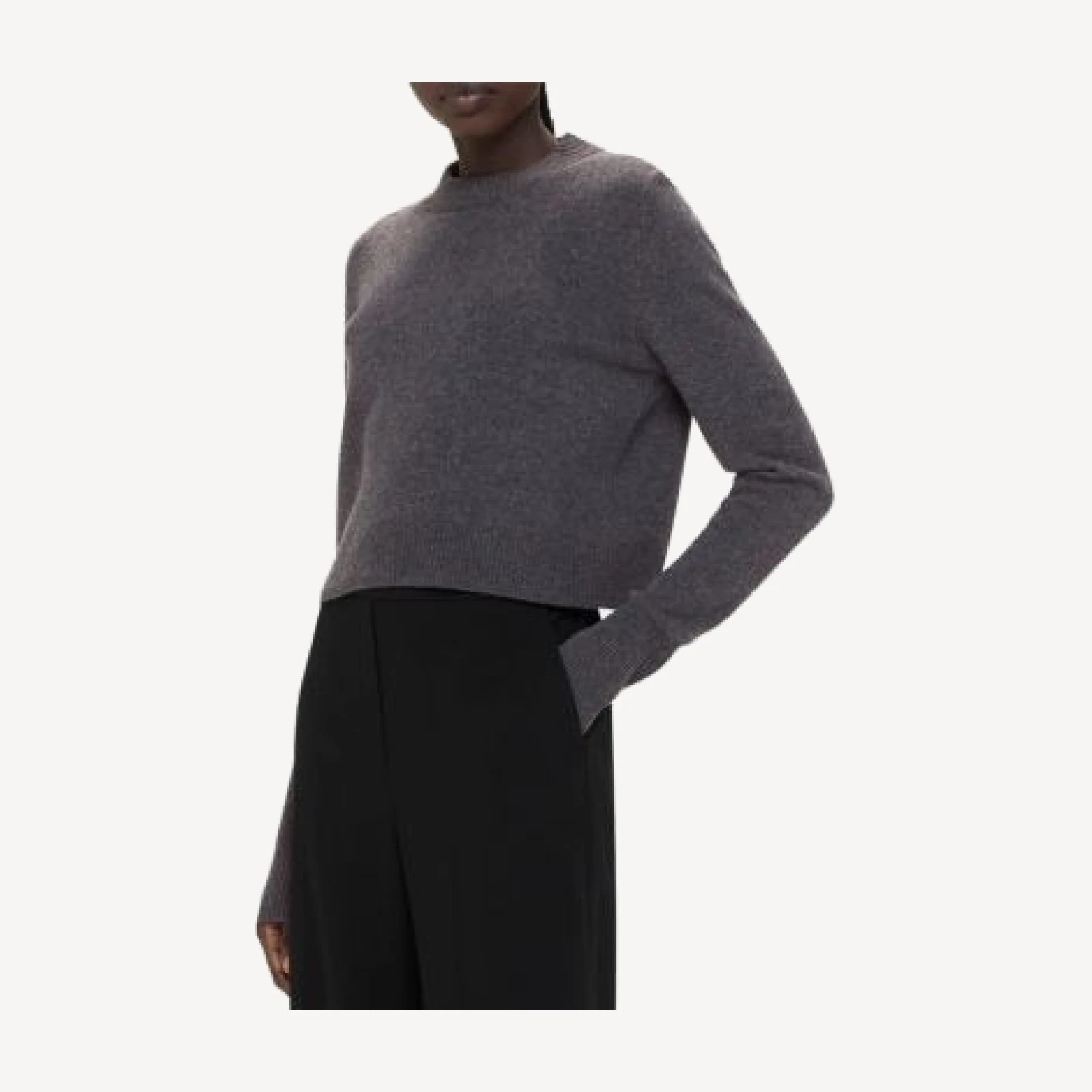Whistles Wool Cropped Sweater