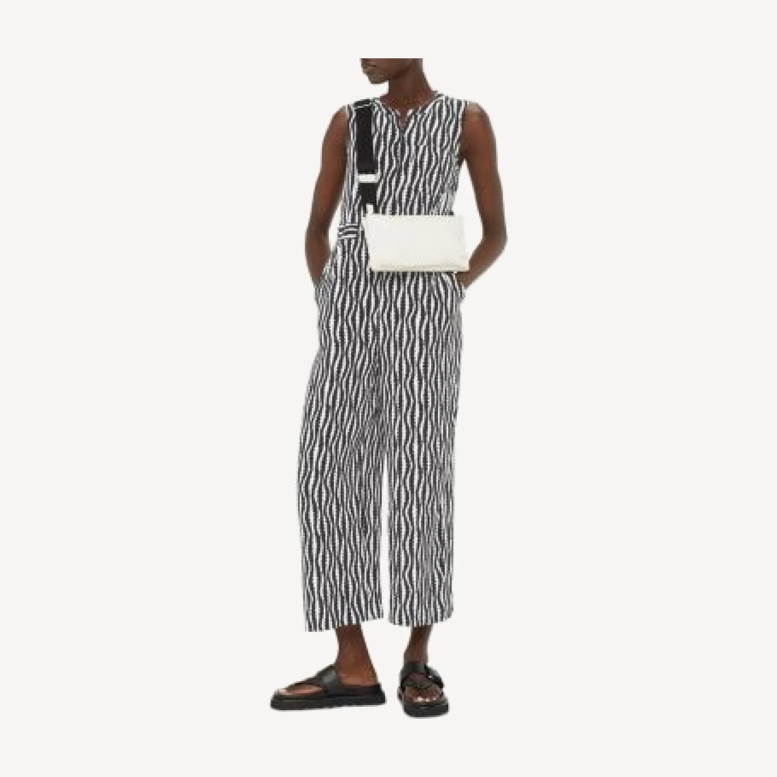 Whistles Optical Rope Josie Jumpsuit