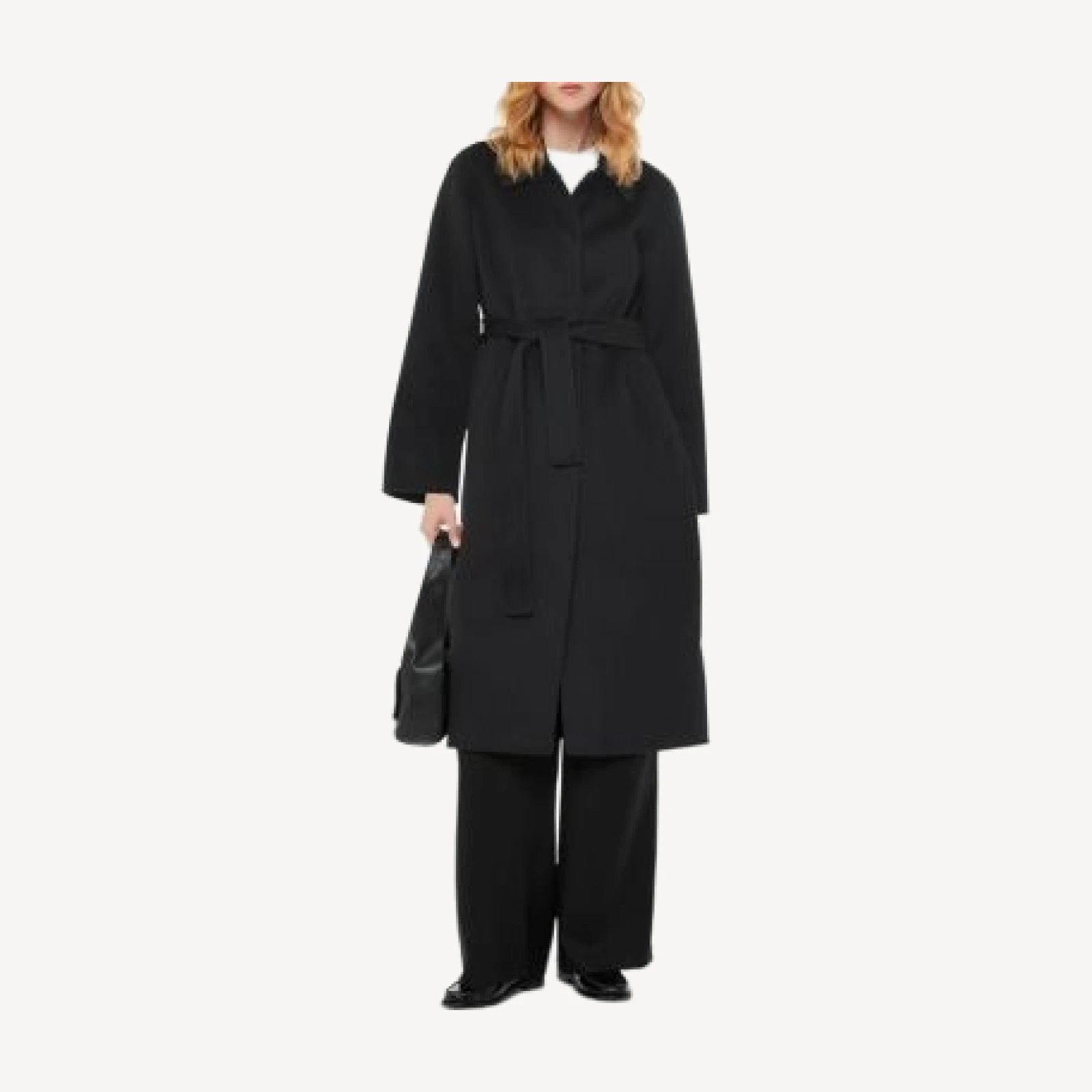 Whistles Wool Blend Tie Waist Coat