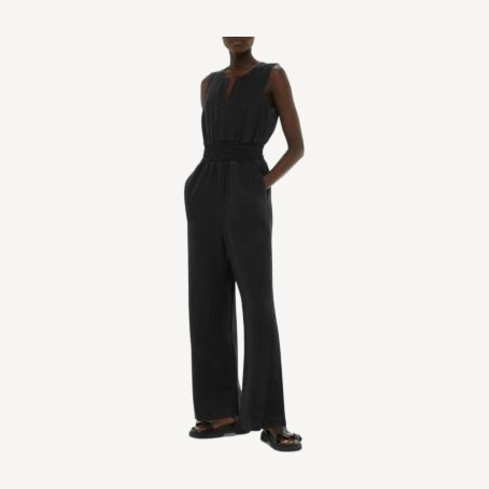 Whistles Melanie Linen Jumpsuit