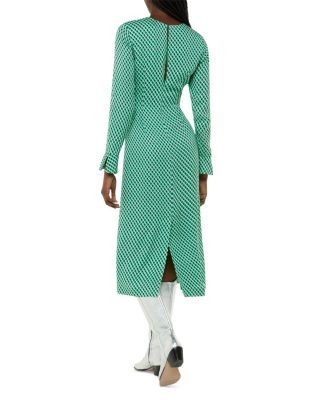 Whistles Crosshatch Print Minimal Dress