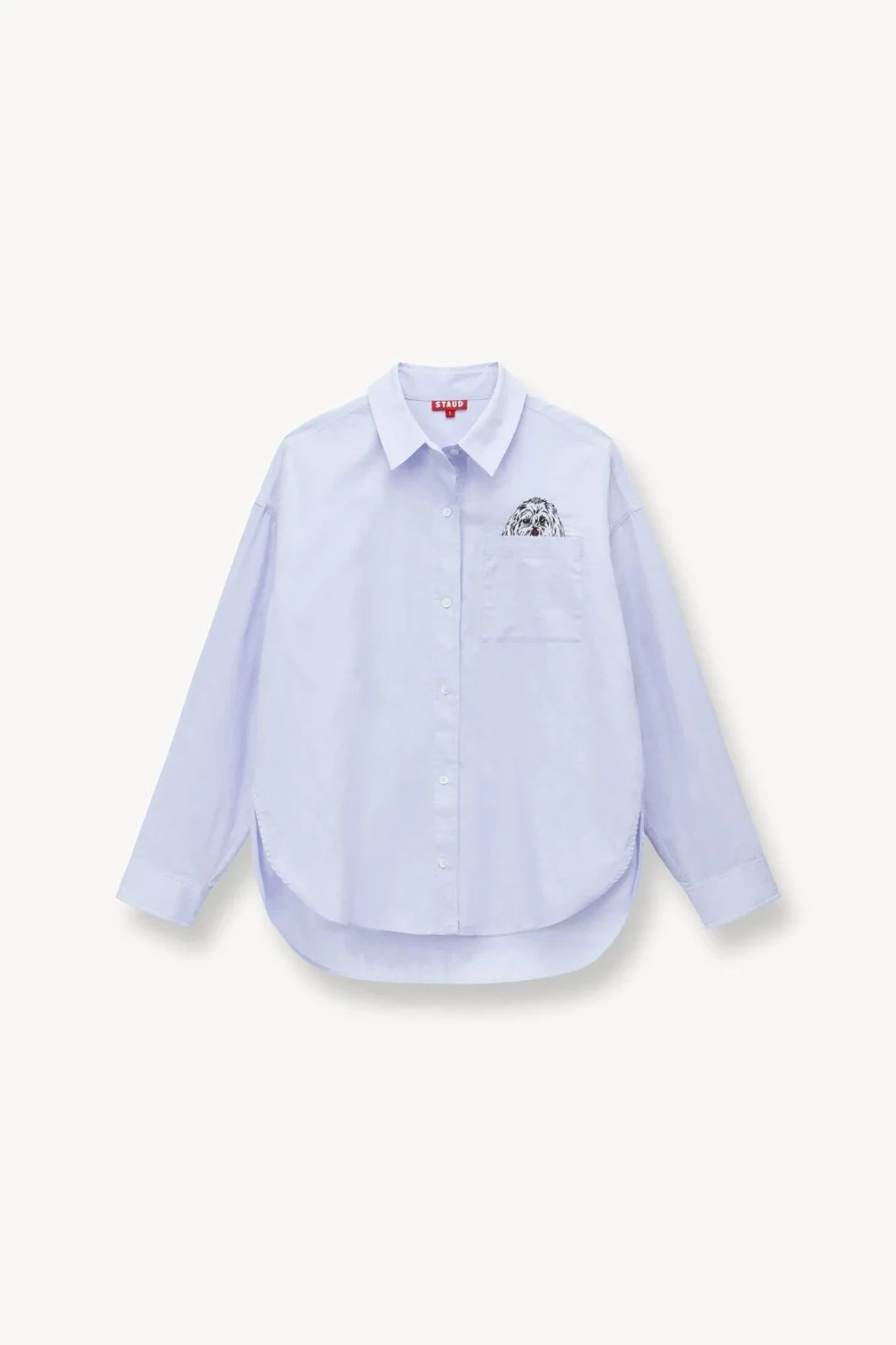 Custom STAUD x C.Bonz Classic Oversized Shirt | Oxford Blue