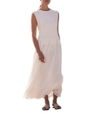 Mint Velvet Women's Cotton Drop Waist Maxi Dress