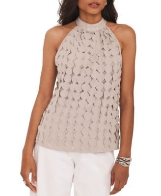 Mint Velvet Women's Neutral Disc Halter Top
