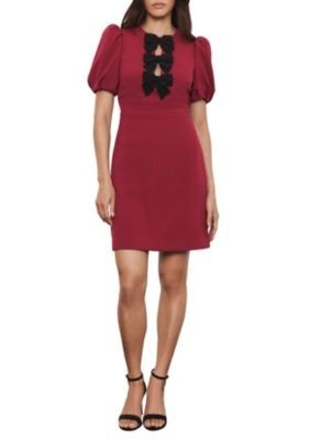 Mint Velvet Women's Bow Detail Mini Dress