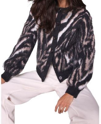 Mint Velvet Women's Zebra Knit Cardigan