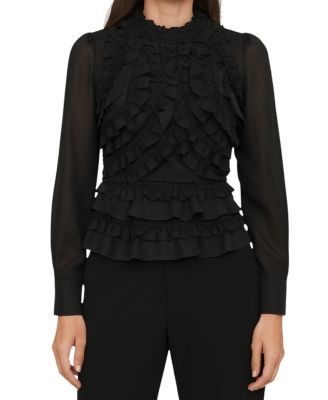 Mint Velvet Women's Ruffle Detail Blouse