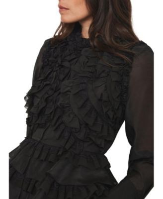 Mint Velvet Women's Ruffle Detail Blouse