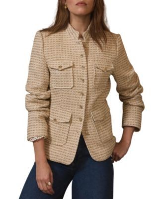 Mint Velvet Women's Boucle Pocket Detail Jacket