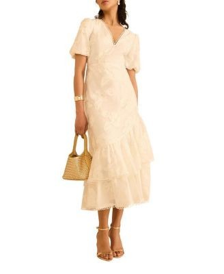 Mint Velvet Women's Cotton Blend Floral Maxi Dress