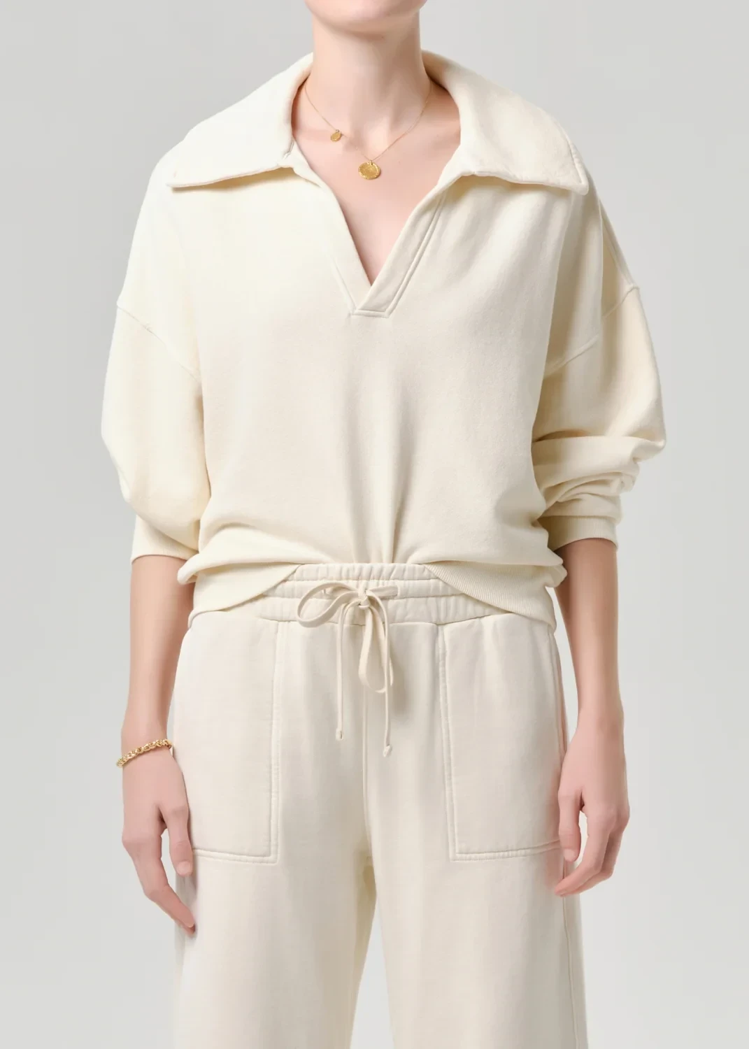 Trapeze Pullover in Cream