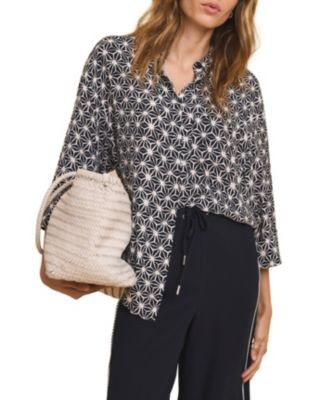 Mint Velvet Women's Geometric Print Resort Shirt