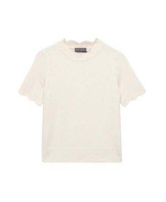 Mint Velvet Women's Scallop Knit Top