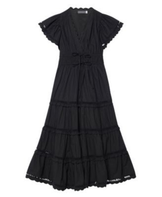 Mint Velvet Women's Cotton Ruffle Maxi Dress