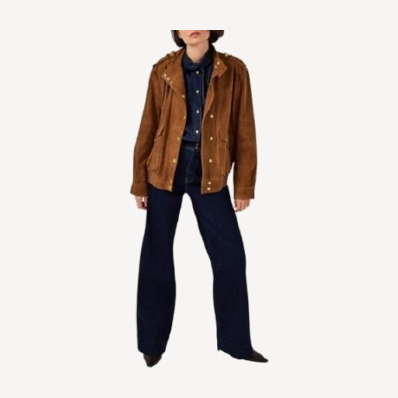 Mint Velvet Women's Suede Bomber Jacket