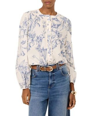 Mint Velvet Women's Cotton Floral Print Blouse