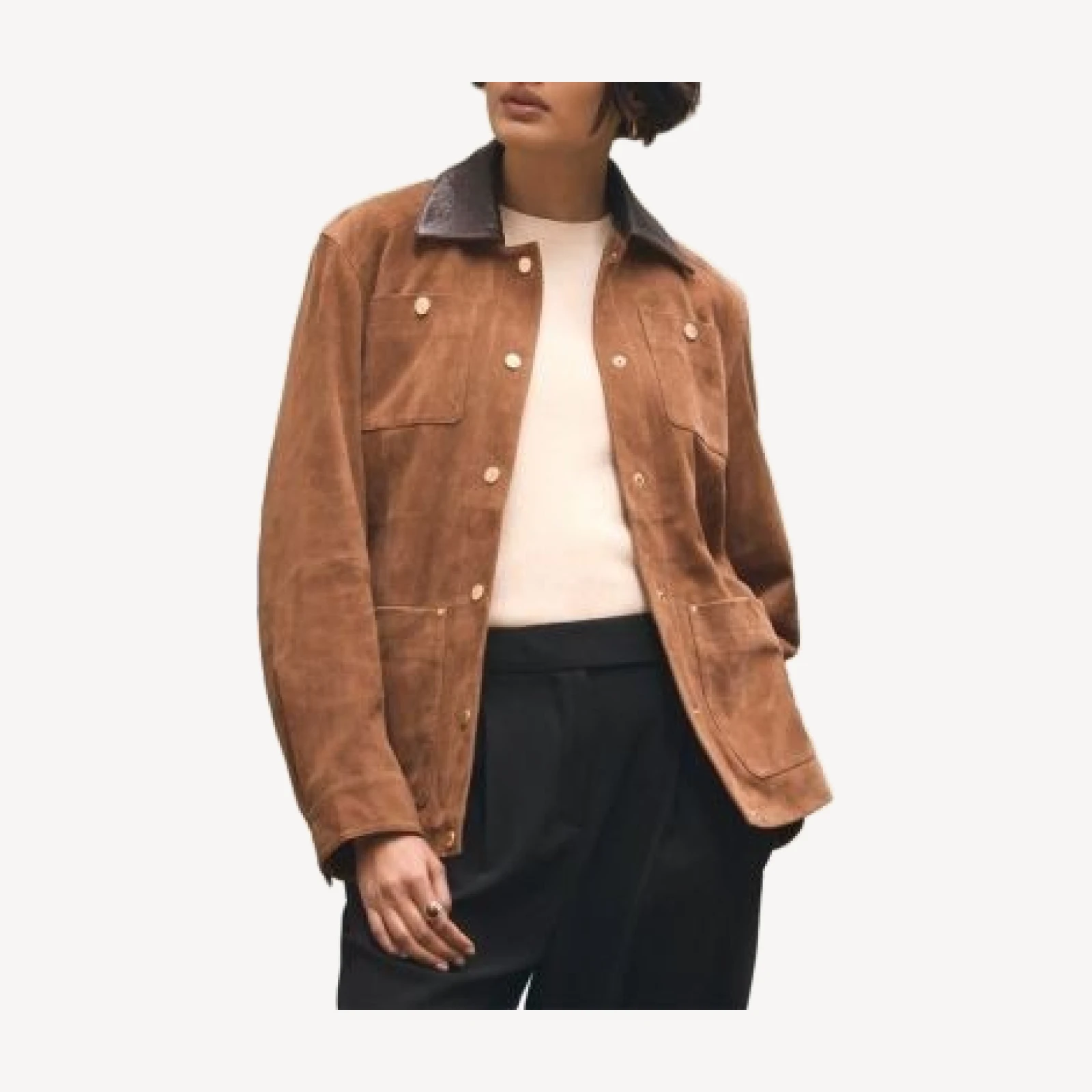 Mint Velvet Women's Suede Barn Jacket