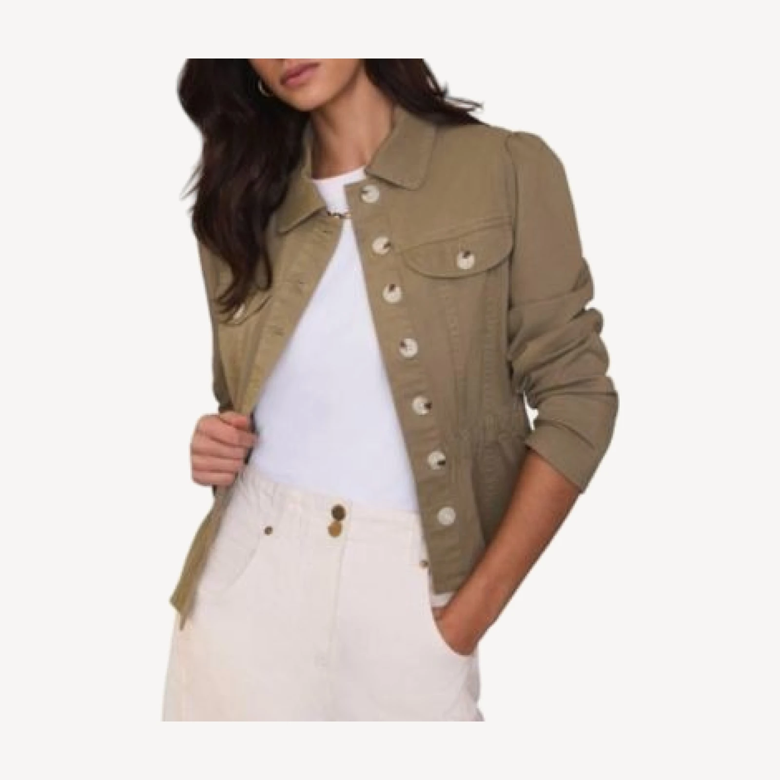 Mint Velvet Women's Collared Peplum Jacket