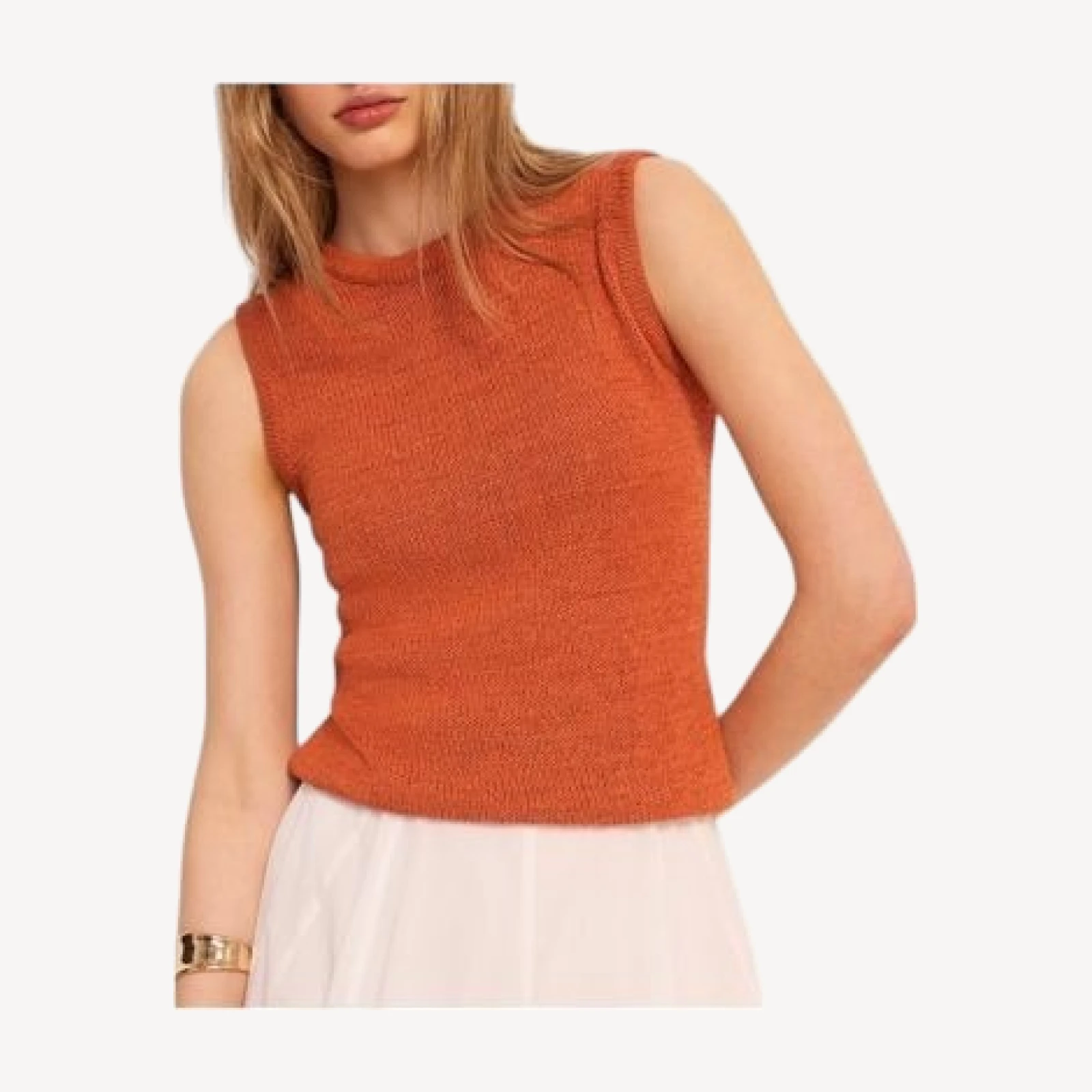 Mint Velvet Women's Cotton Blend Knit Top