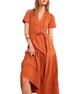 Mint Velvet Women's Cotton Cheesecloth Maxi Dress