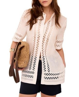 Mint Velvet Women's Ramie Resort Shirt