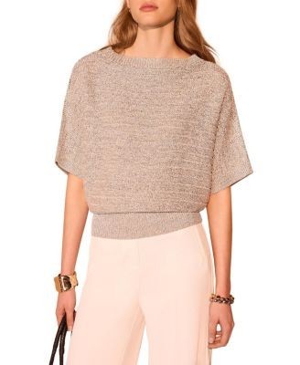 Mint Velvet Women's Metallic Batwing Knit Top