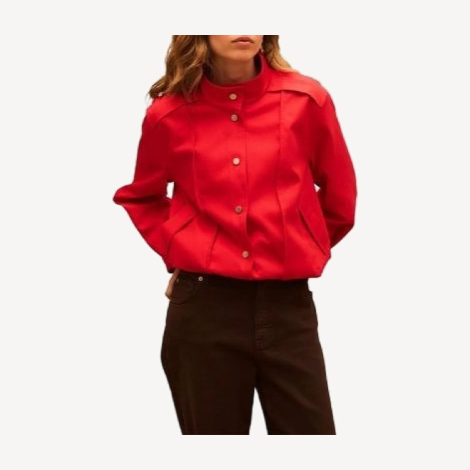Mint Velvet Women's Funnel Neck Bomber Jacket