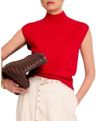 Mint Velvet Women's Wool Blend Sleeveless Knit Top