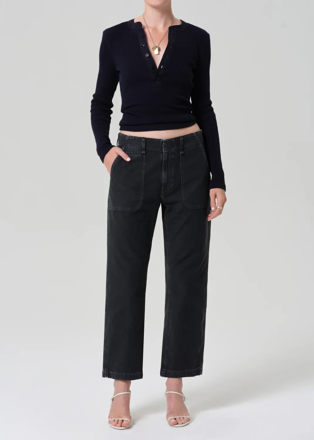 Winslow Utility Pant in Washed Black