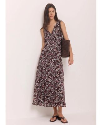 Mint Velvet Women's Floral Print V-Neck Maxi Dress