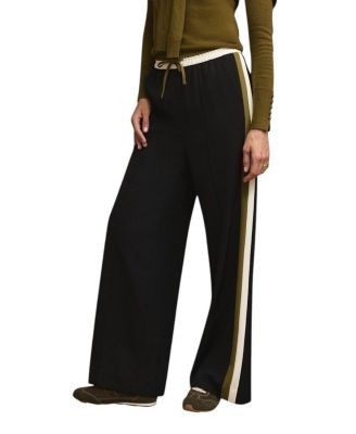 Mint Velvet Women's Side Stripe Tie Waist Wide Trousers