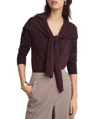 Mint Velvet Women's Scarf Detail Cardigan