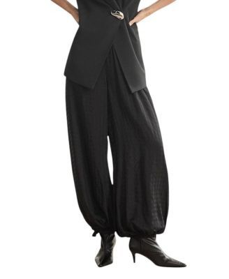 Mint Velvet Women's Checked Soft Balloon Trousers