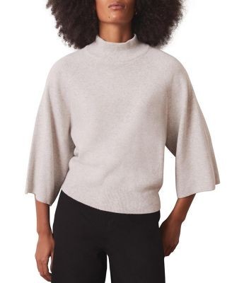 Mint Velvet Women's Cotton Blend High Neck Top