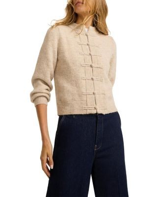 Mint Velvet Women's Wool Blend Military Cardigan
