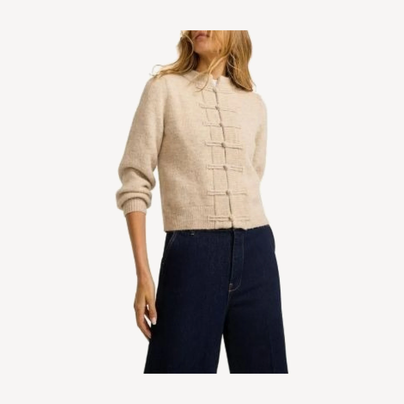 Mint Velvet Women's Wool Blend Military Cardigan