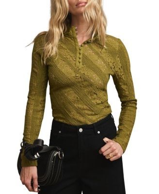 Mint Velvet Women's Lace Detail Top