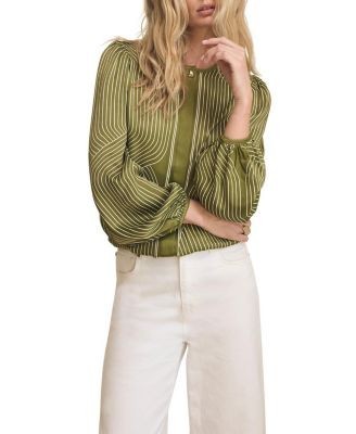 Mint Velvet Women's Satin Printed Blouse