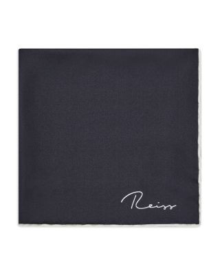 Reiss Ceremony Plain Silk Pocket Square