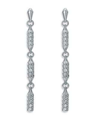 Ted Baker Corinne Cosmic Crystal Silver Tone Drop Earrings, 1.9L